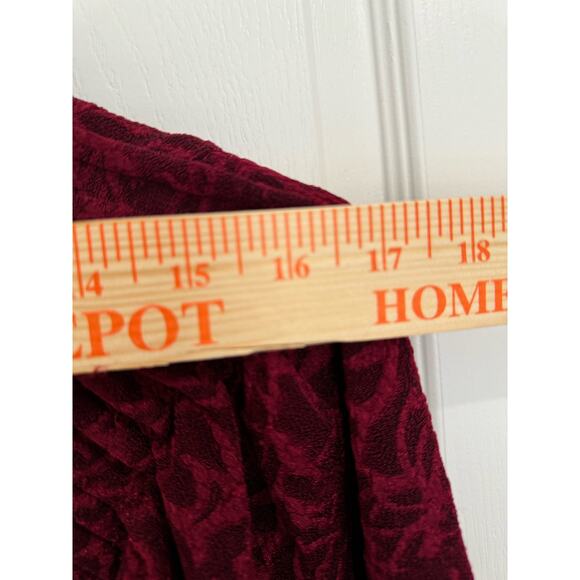 Rabbit Rabbit Rabbit Designs Cranberry Wine Red Mini Dress Women's Size 12 - Picture 10 of 12